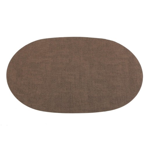 Suport pentru farfurie Reversible, cu doua fete, Versa, 30 x 43 cm, piele ecologica, maro