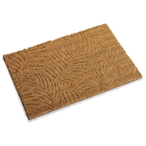 Covoras de intare Brown Leaves, Versa, 40x60 cm, fibra de nuca de cocos