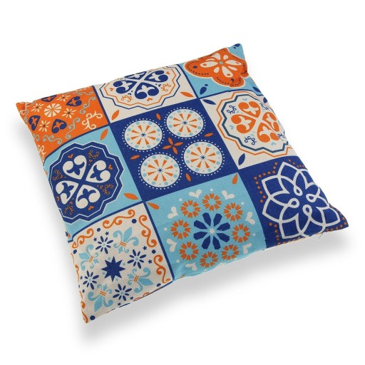 Perna decorativa Mosaic Orange, Versa, 45 x 45 cm, poliester