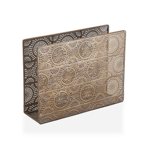 Suport pentru reviste Trejo, Versa, 40 x 10.2 x 30.5 cm, metal, auriu inchis