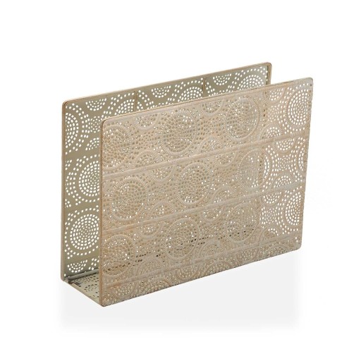 Suport pentru reviste Trejo, Versa, 40 x 10.2 x 30.5 cm, metal, auriu