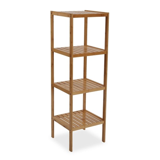 Organizator baie cu 4 rafturi Barron, Versa, 34 x 33 x 110 cm, bambus