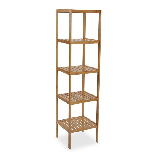 Organizator baie cu 5 rafturi Barron, Versa, 34 x 33 x 140 cm, bambus