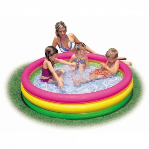 Piscina pentru copii Intex, 114x25 cm, 151 L, PVC, multicolor