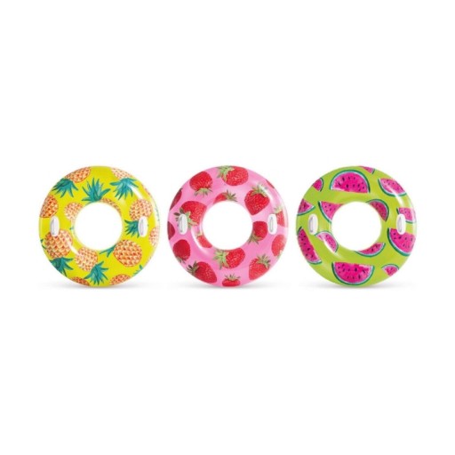 Colac gonflabil Fruits, Intex, Ø107 cm, PVC, multicolor