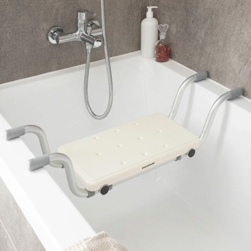 Scaun pentru baie antiderapant 2 in 1 Seburett, InnovaGoods, 74-83 x 29 x 21 cm, max. 120 kg, ergonomic