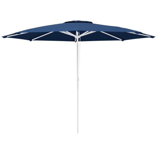 Outsunny Umbrelă Soare Exterior Gradină Reglabilă 4cm Copertină Albastru 8 Nervuri | Aosom Romania