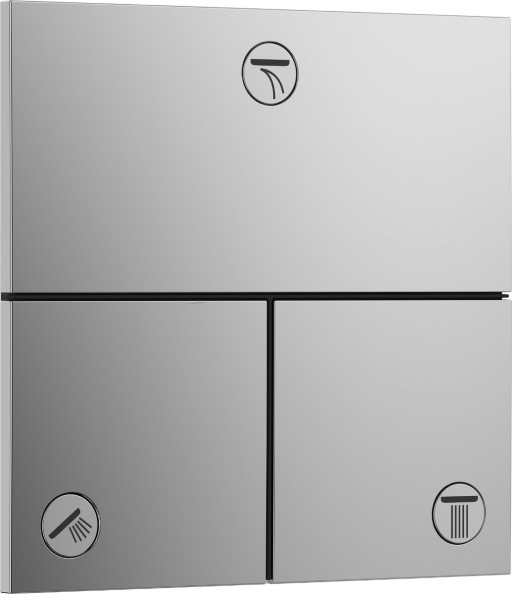 Divertor Hansgrohe ShowerSelect Comfort E cu 3 functii cu montaj incastrat necesita corp ingropat crom