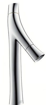 Baterie lavoar baie crom cu ventil, pipa 116 mm, Hansgrohe Axor Starck Organic 365