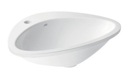 Lavoar baie incastrat alb 59 cm, asimetric, Hansgrohe Axor Massaud