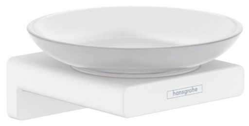 Savoniera baie alb mat Hansgrohe AddStoris