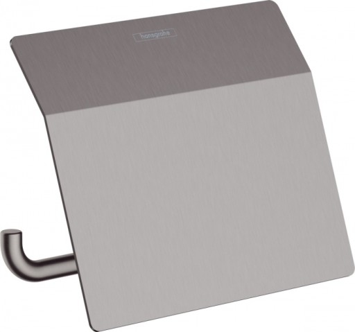Suport hartie igienica, negru periat, Hansgrohe AddStoris