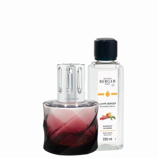 Set Maison Berger lampa catalitica Spirale Rouge cu parfum Goji Berries