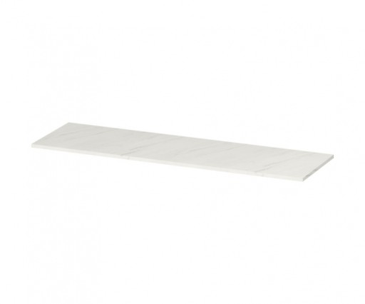 Blat pentru mobilier baie Cersanit Larga 160 cm, alb marmura