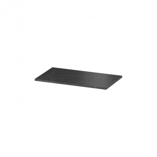 Blat pentru mobilier baie Cersanit Larga 80 cm, negru marmura