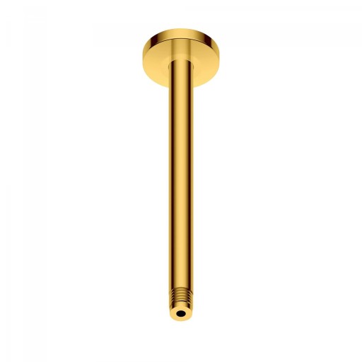 Brat de dus Duravit Shower Round 20cm cu montaj in tavan auriu lucios