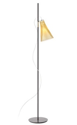 Lampadar Kartell K-LUX design Rodolfo Dordoni h 165cm negru-galben