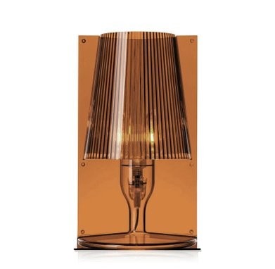 Veioza Kartell Take design Ferruccio Laviani E14 max 5W LED h31cm ambra