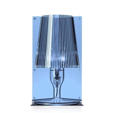 Veioza Kartell Take design Ferruccio Laviani E14 max 5W LED h31cm albastru