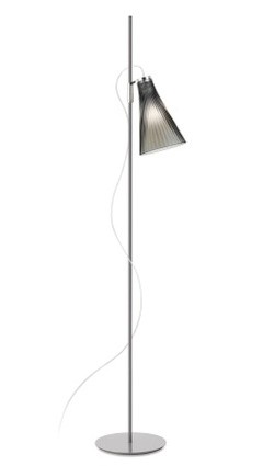 Lampadar Kartell K-LUX design Rodolfo Dordoni h 165cm gri-fumuriu