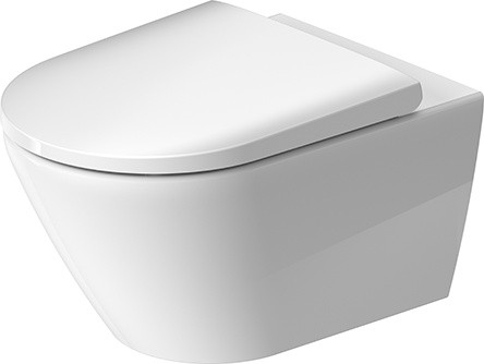 Vas wc suspendat Duravit D-Neo Rimless WonderGliss 37x54cm fixare ascunsa