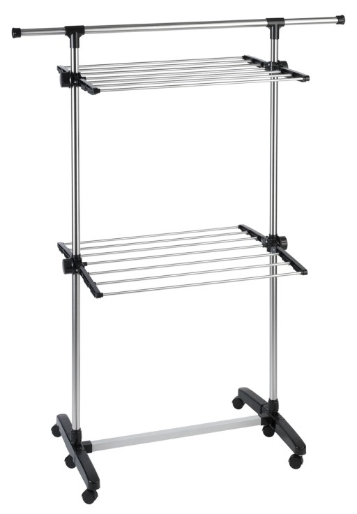 Uscator de rufe, Maximex, Space-saving, 11 m capacitate de uscare, inox