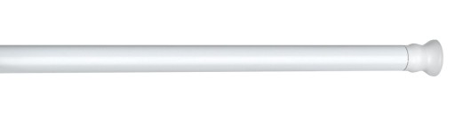 Bara extensibila pentru perdeaua de dus, Wenko, Extra Strong, 110-185 cm, Ø 2.8 cm, aluminiu, alb