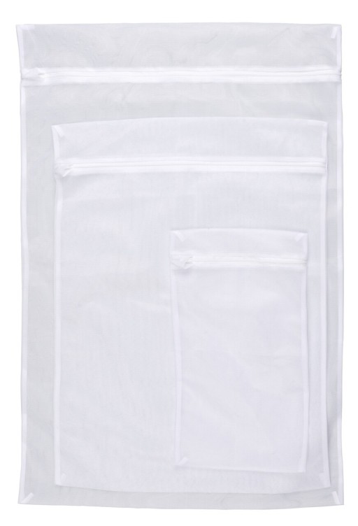 Husa de protectie pentru rufe , Wenko, Laundry, 5 kg, 60 x 90 cm, poliester, alb