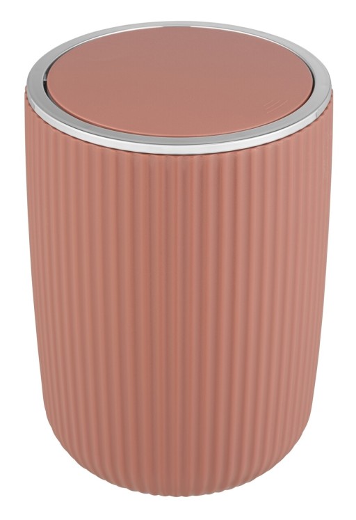 Cos de gunoi, Wenko, Agropoli L, 5.5 L, 19 x 27 x 19 cm, plastic, roz