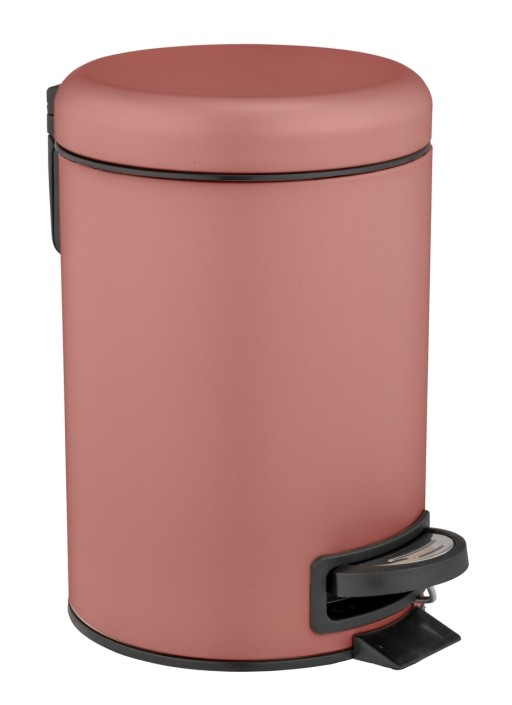 Cos de gunoi pentru cosmetice, Wenko, Leman, 3 L, 17 x 25 x 22.5 cm, plastic, roz