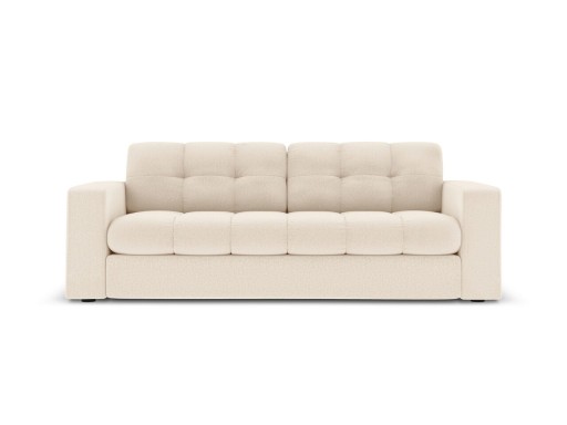 Canapea 2 locuri, Justin, Micadoni Home, BL, 162x90x72 cm, poliester, bej deschis