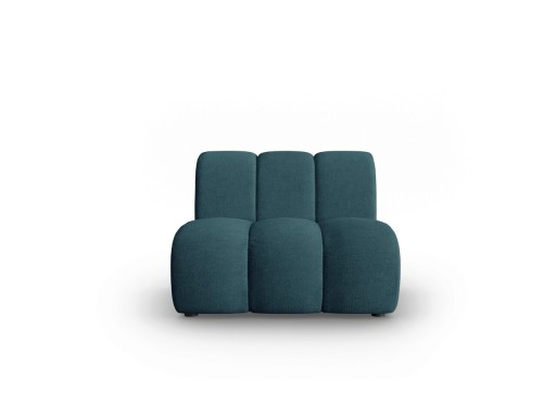 Modul canapea 1 loc fara cotiere, Lupine, Micadoni Home, BL, 90x87x70 cm, poliester chenille, turcoaz