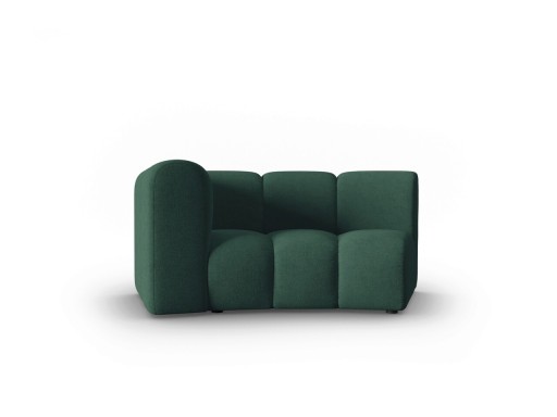 Modul canapea stanga 1.5 locuri, Lupine, Micadoni Home, BL, 171x87x70 cm, poliester chenille, verde