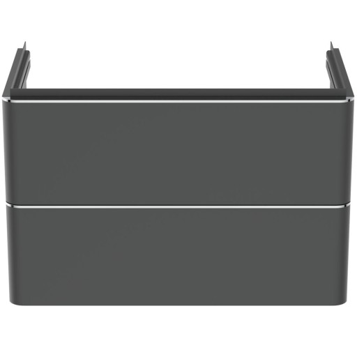 Dulap baza suspendat Ideal Standard Adapto 77x41cm cu doua sertare antracit mat