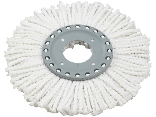 Rezerva mop cap rotativ Rotation Disc Mop, Leifheit, microfibra, alb