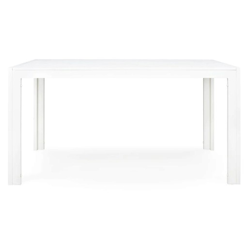 Masa pentru gradina/terasa Haven, 140x80x75 cm, aluminiu, alb