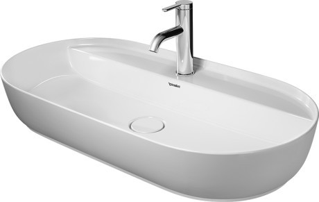 Lavoar tip bol Duravit Luv 80x40cm fara preaplin montare pe blat