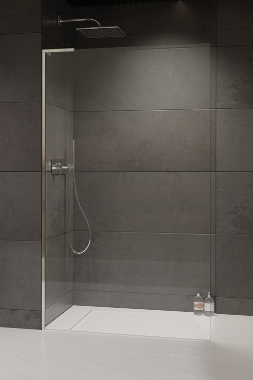 Cabina de dus tip Walk-in Radaway MODO SL II 120 cm orientare stanga profil crom lucios