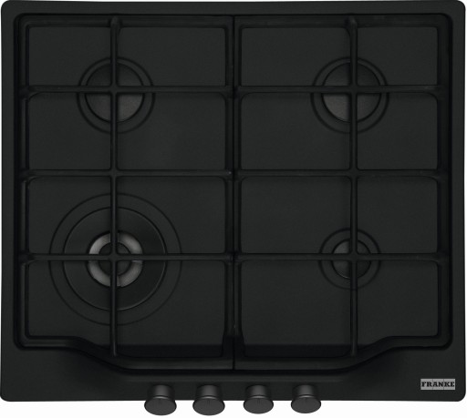 Plita gaz incorporabila Franke Country FCH 604 3G TC MB C cu 4 arzatoare arzator tripla coroana gratare fonta Matte Black