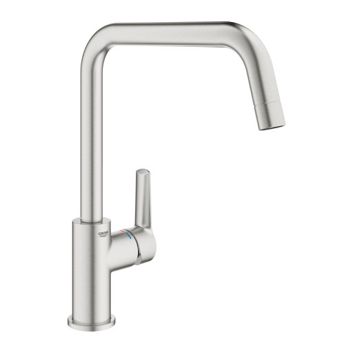 Baterie bucatarie Grohe Start cu pipa U supersteel