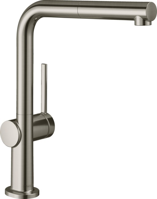 Baterie bucatarie Hansgrohe Talis M54 270 cu pipa extractibila inox