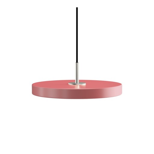 Lustră roz LED cu abajur din metal ø 31 cm Asteria Mini – UMAGE