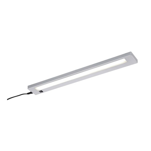 Aplică de perete argintie LED (lungime 55 cm) Alino – Trio