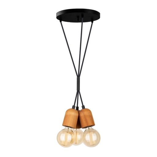 Lustră neagră/în culoare naturală Tahiti – Squid Lighting