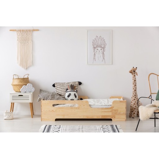 Pat pentru copii din lemn de pin 80x200 cm Box 2 - Adeko