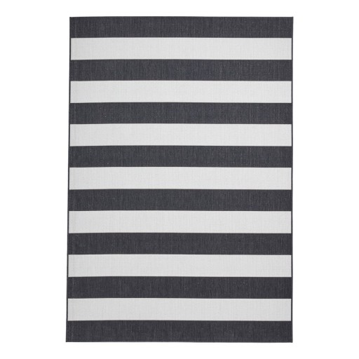 Covor alb/negru pentru exterior 230x160 cm Santa Monica - Think Rugs