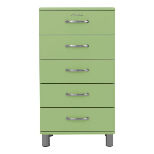 Comodă înaltă verde 60x111 cm Malibu - Tenzo