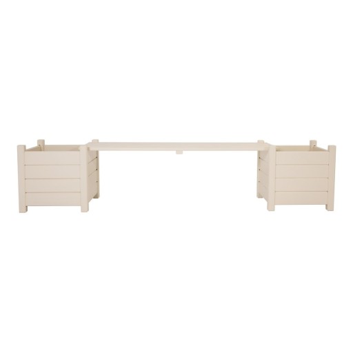 Bancă de grădină albă din lemn masiv – Esschert Design