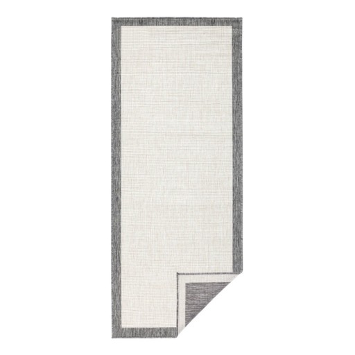 Covor adecvat pentru exterior NORTHRUGS Panama, 80 x 350 cm, gri-crem