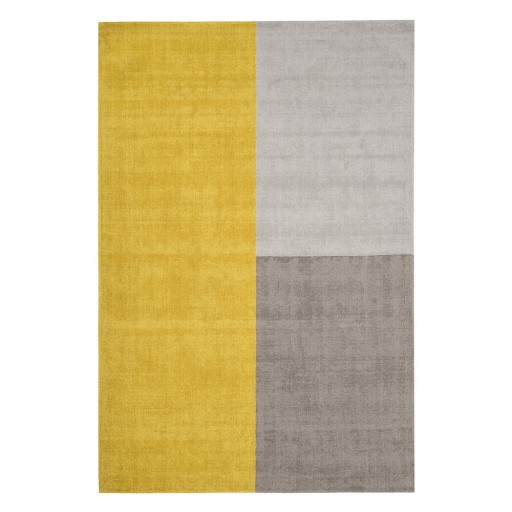 Covor Asiatic Carpets Blox, 120 x 170 cm, galben-gri